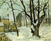 Camille Pissarro Schnee in Louveciennes oil painting reproduction